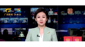 广西卫视《中午播报》报道东盟展览会888电子游戏展位